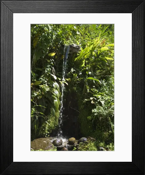 Framed Print : Small waterfall near Arenal, Costa Rica, Central America Framed Print : Small waterfall near Arenal, Costa Rica, Central America