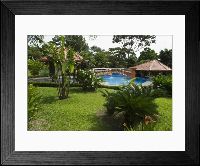 Framed Print : The grounds of Montana de Fuego Hotel, La Fortuna, Arenal, Costa Rica, Central America Framed Print : The grounds of Montana de Fuego Hotel, La Fortuna, Arenal, Costa Rica, Central America