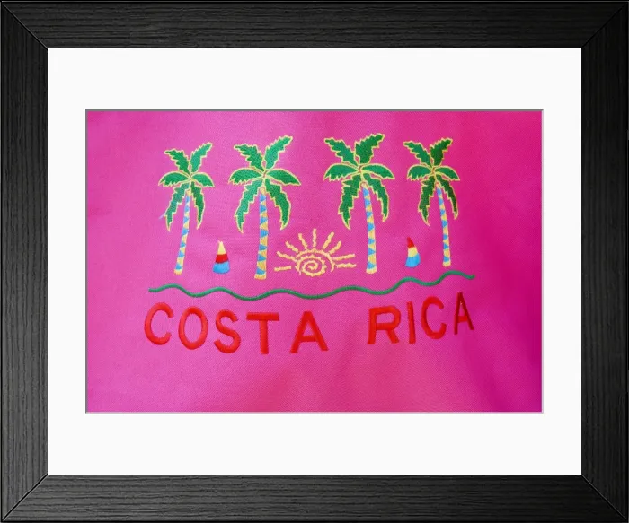 Framed Print : Colourful beach wraps for sale, Manuel Antonio, Costa Rica, Central America Framed Print : Colourful beach wraps for sale, Manuel Antonio, Costa Rica, Central America
