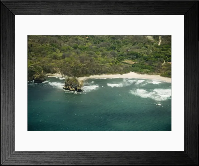 Framed Print : North Nicoya Pennisula, Pacific Coast from air, Costa Rica, Central America Framed Print : North Nicoya Pennisula, Pacific Coast from air, Costa Rica, Central America