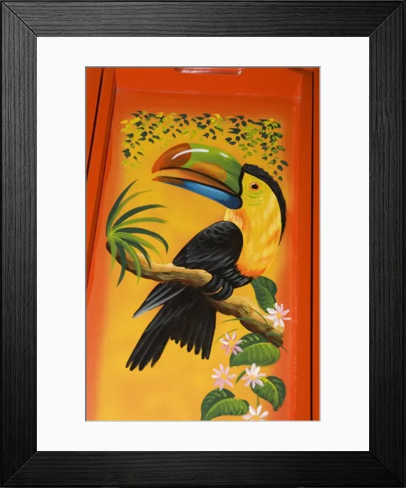 Framed Print : The crafts town of Sarchi famous for its decorative painting and ox carts