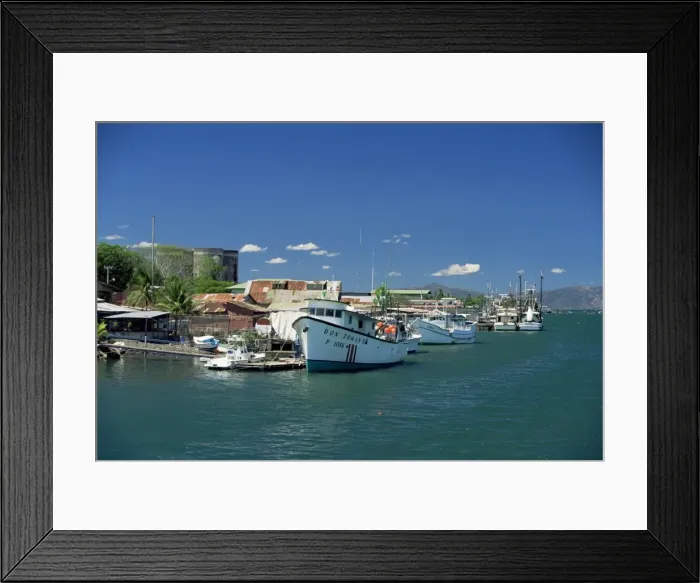 Framed Print : Fishing boats at Puntarenas on the mainland coast of the Gulf of Nicoya Framed Print : Fishing boats at Puntarenas on the mainland coast of the Gulf of Nicoya