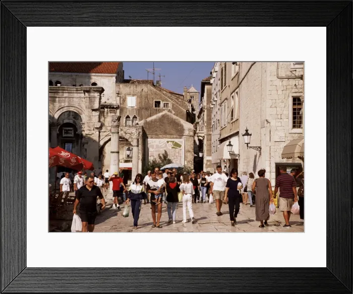 Framed Print : Pedestrian area, Diocletians Palace, UNESCO World Heritage Site, Old Town Framed Print : Pedestrian area, Diocletians Palace, UNESCO World Heritage Site, Old Town
