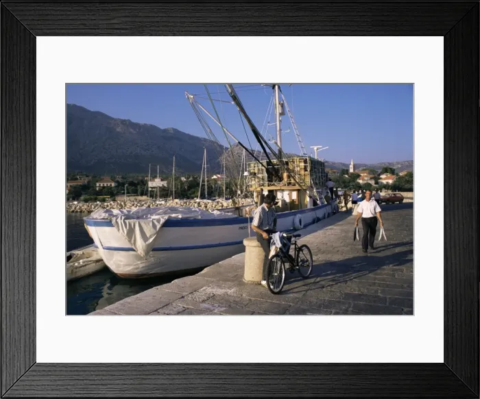Framed Print : Fishing boat, Orebic, Peljesac peninsula, Croatia, Europe Framed Print : Fishing boat, Orebic, Peljesac peninsula, Croatia, Europe
