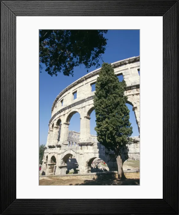 Framed Print : Roman amphitheatre dating from 1st century BC, with 22000 capacity, Pula Framed Print : Roman amphitheatre dating from 1st century BC, with 22000 capacity, Pula