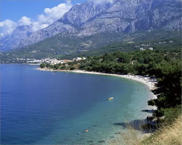 Central Dalmatian coastline known as Makarska Riviera, Dalmatia, Croatia, Europe