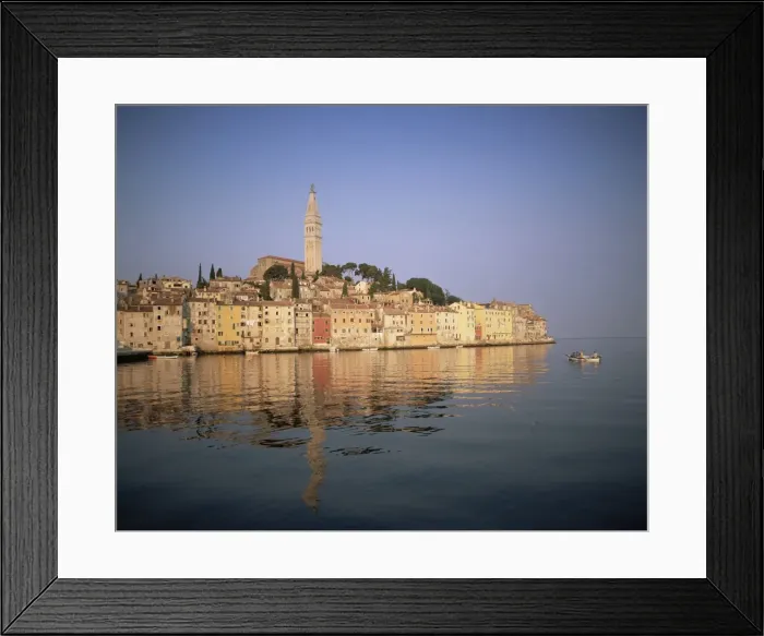 Framed Print : Old Town houses and cathedral of St. Euphemia, Rovinj, Istria, Croatia, Europe Framed Print : Old Town houses and cathedral of St. Euphemia, Rovinj, Istria, Croatia, Europe