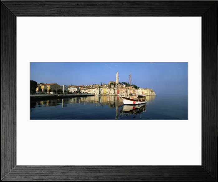 Framed Print : Old town houses and cathedral of St. Euphemia, Rovinj, Istria, Croatia, Europe Framed Print : Old town houses and cathedral of St. Euphemia, Rovinj, Istria, Croatia, Europe