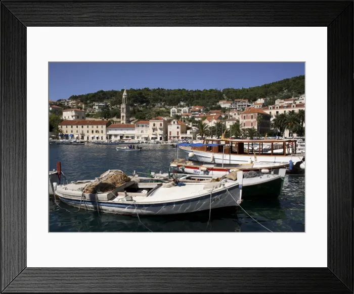 Framed Print : Hvar harbour, Dalmatia, Croatia, Adriatic, Europe Framed Print : Hvar harbour, Dalmatia, Croatia, Adriatic, Europe