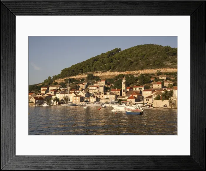 Framed Print : Vis Old Town, Vis island, Dalmatia, Croatia, Adriatic, Europe Framed Print : Vis Old Town, Vis island, Dalmatia, Croatia, Adriatic, Europe
