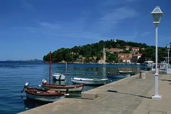 Cavtat Promenade and Harbour, Dalmatia, Croatia, Europe