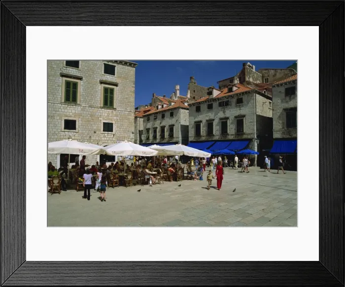 Framed Print : Luza Square, Dubrovnik old city, Dalmatia, Croatia Framed Print : Luza Square, Dubrovnik old city, Dalmatia, Croatia