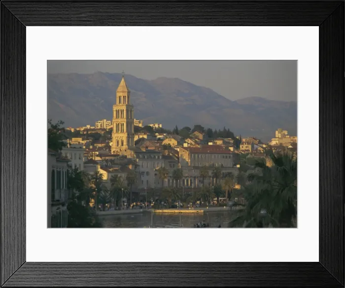 Framed Print : Town skyline, Split, Croatia, Europe Framed Print : Town skyline, Split, Croatia, Europe