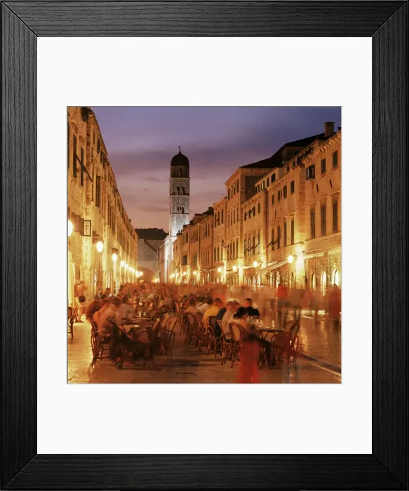 Framed Print : The Stradun, Dubrovnik, Croatia Framed Print : The Stradun, Dubrovnik, Croatia