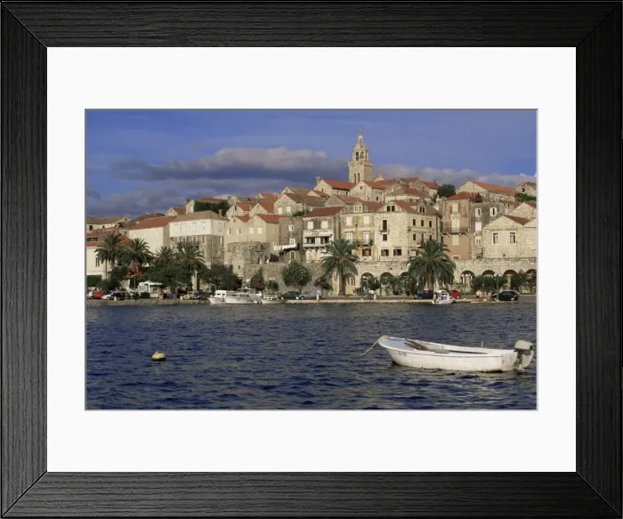 Framed Print : Korcula Town, Korcula Islan, Dalmatia Region, Croatia Framed Print : Korcula Town, Korcula Islan, Dalmatia Region, Croatia