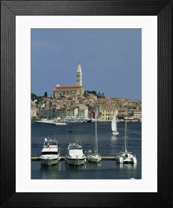 Framed Print : View from the marina, Rovinj, Istra, Croatia, Europe Framed Print : View from the marina, Rovinj, Istra, Croatia, Europe