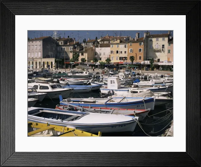 Framed Print : Rovinj harbour, Istra, Croatia, Europe Framed Print : Rovinj harbour, Istra, Croatia, Europe