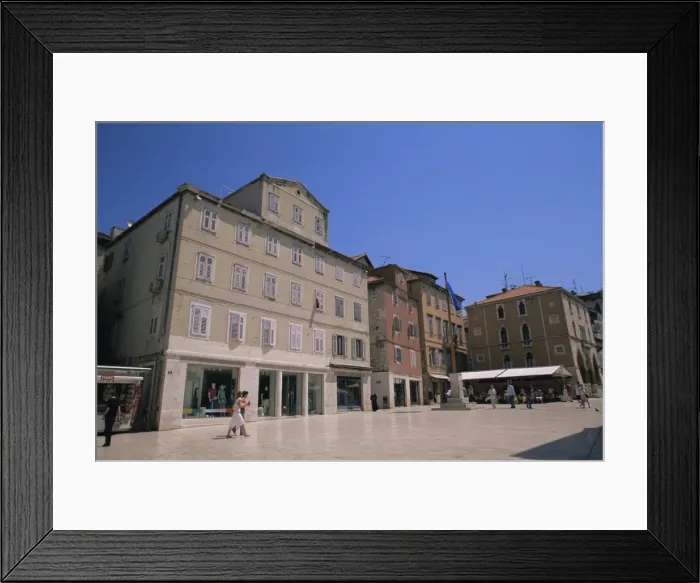 Framed Print : People in the square, Narodni trg, Split, Croatia, Europe Framed Print : People in the square, Narodni trg, Split, Croatia, Europe