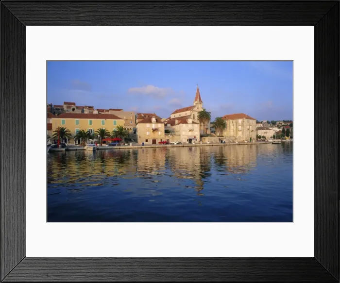 Framed Print : Waterfront, port of Milna, Brac island, Dalmatia, Dalmatian coast, Adriatic Framed Print : Waterfront, port of Milna, Brac island, Dalmatia, Dalmatian coast, Adriatic
