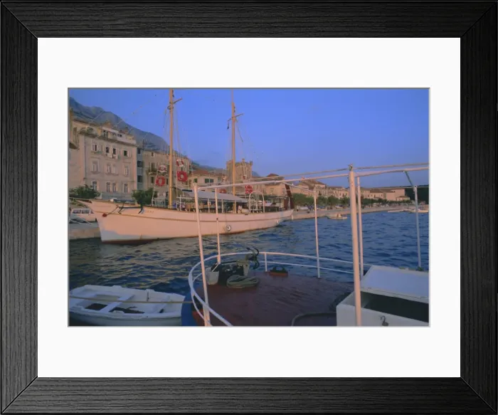 Framed Print : Port and town of Makarska, Dalmatia, Dalmatian coast, Adriatic, Croatia, Europe Framed Print : Port and town of Makarska, Dalmatia, Dalmatian coast, Adriatic, Croatia, Europe