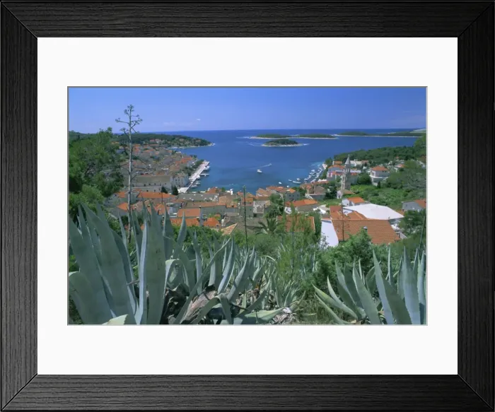 Framed Print : Town of Hvar, Hvar Island, Dalmatia, Dalmatian coast, Adriatic, Croatia, Europe Framed Print : Town of Hvar, Hvar Island, Dalmatia, Dalmatian coast, Adriatic, Croatia, Europe