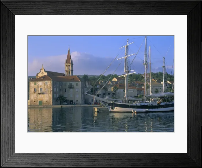 Framed Print : Port of Milna, Brac Island, Dalmatia, Dalmatian coast, Adriatic, Croatia, Europe Framed Print : Port of Milna, Brac Island, Dalmatia, Dalmatian coast, Adriatic, Croatia, Europe