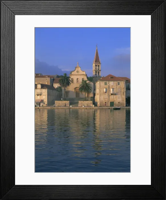 Framed Print : Port town of Milna, Brac Island, Dalmatia, Dalmatian coast, Adriatic, Croatia, Europe Framed Print : Port town of Milna, Brac Island, Dalmatia, Dalmatian coast, Adriatic, Croatia, Europe