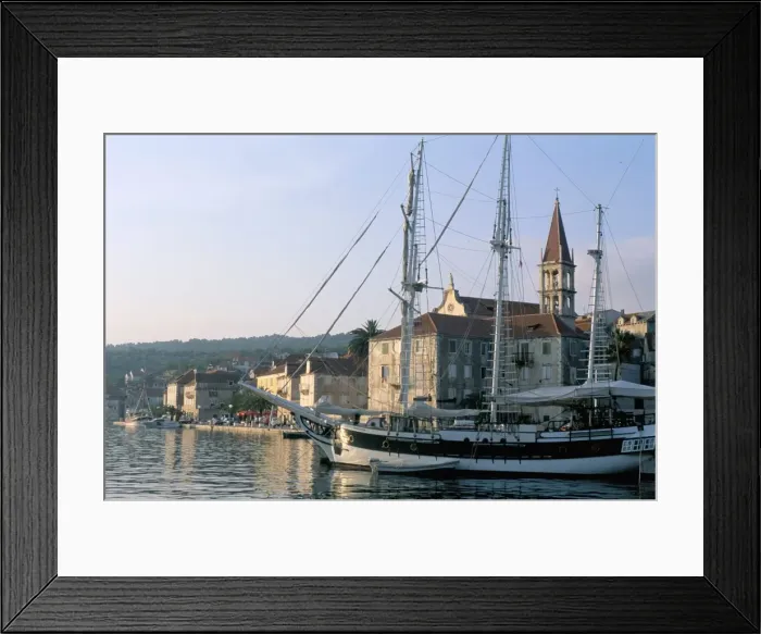 Framed Print : Port of Milna, Ile de Brac, Dalmatian coast, Croatia, Adriatic, Europe Framed Print : Port of Milna, Ile de Brac, Dalmatian coast, Croatia, Adriatic, Europe