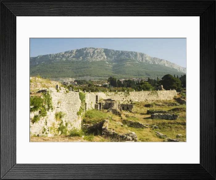 Framed Print : Archaeological ruins of the ancient city of Solin (known as Salona by the Romans) Framed Print : Archaeological ruins of the ancient city of Solin (known as Salona by the Romans)