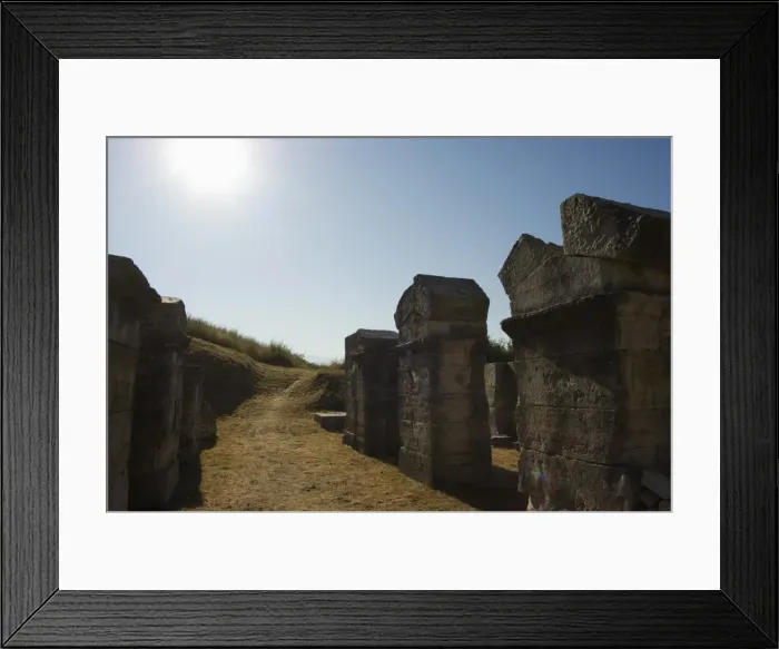 Framed Print : Walls of 2nd century amphitheatre at archaeological ruins of Solin (known as Salona by the Romans) Framed Print : Walls of 2nd century amphitheatre at archaeological ruins of Solin (known as Salona by the Romans)