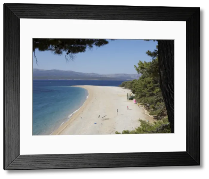 Framed Print : The famous beach Zlatni Rat in Bol, Brac, Croatia Framed Print : The famous beach Zlatni Rat in Bol, Brac, Croatia