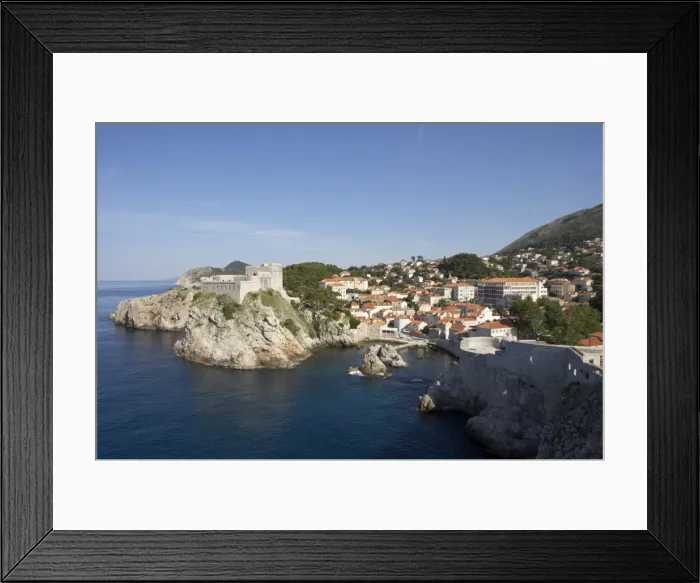 Framed Print : Fortress Lovrijenac, view from the city wall, Dubrovnik, Dalmatia, Croatia, Europe Framed Print : Fortress Lovrijenac, view from the city wall, Dubrovnik, Dalmatia, Croatia, Europe