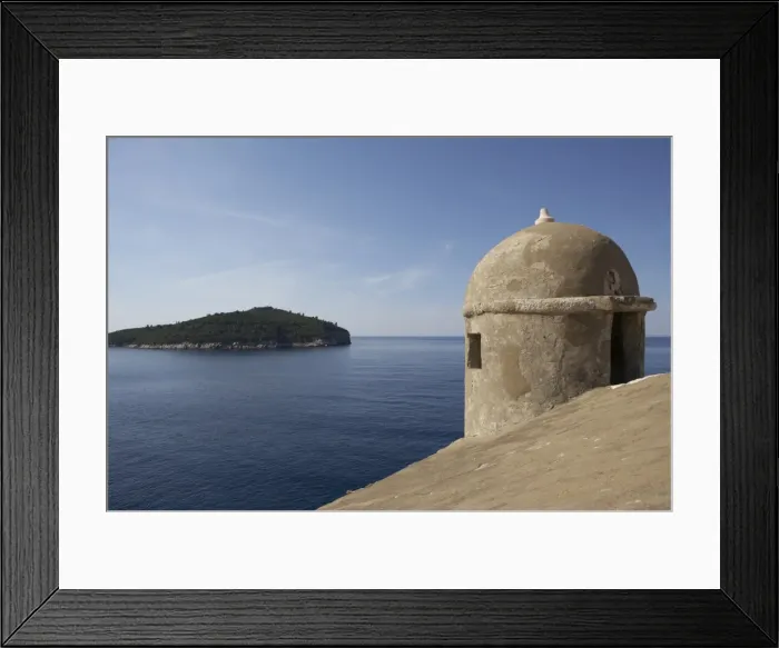 Framed Print : View from the city wall, Dubrovnik, Dalmatian Coast, Croatia, Europe Framed Print : View from the city wall, Dubrovnik, Dalmatian Coast, Croatia, Europe