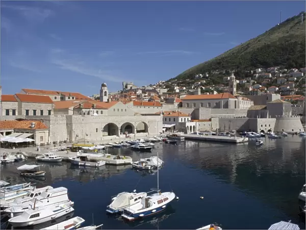 The harbour in Dubrovnik, Croatia