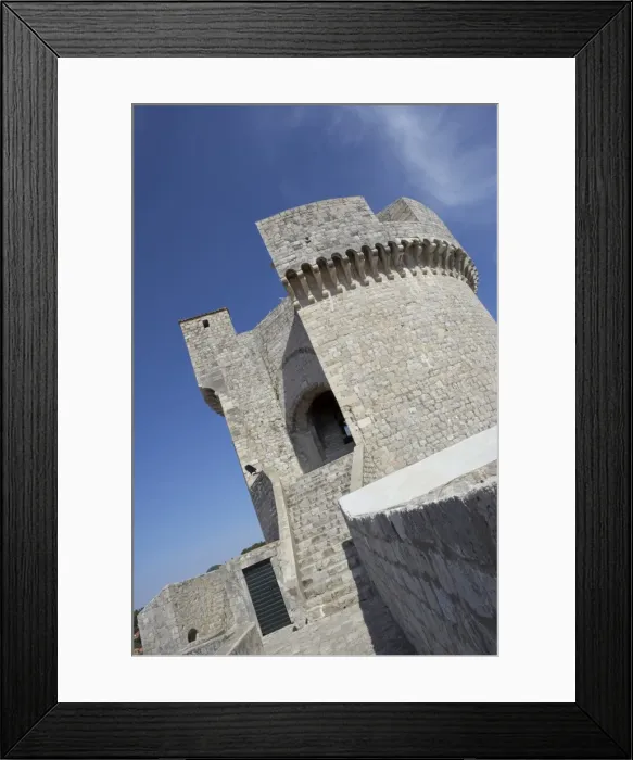 Framed Print : Fortress Minceta, Dubrovnik, Dalmatia, Croatia, Europe