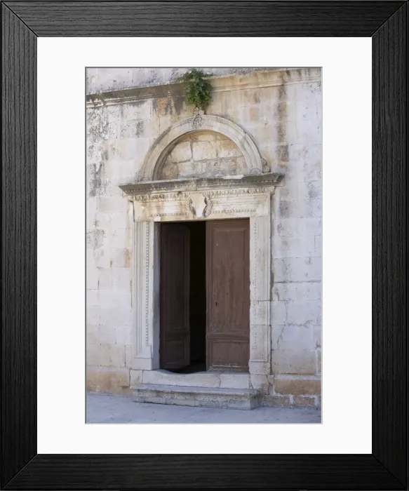 Framed Print : Architecture in Hvar, Croatia, Europe Framed Print : Architecture in Hvar, Croatia, Europe