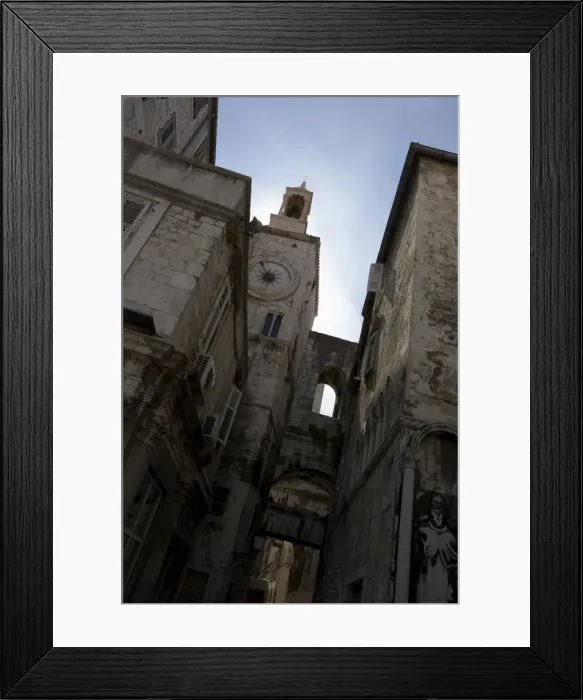 Framed Print : Street in Split, Croatia, Europe Framed Print : Street in Split, Croatia, Europe