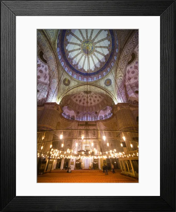 Framed Print : Blue Mosque interior (Sultan Ahmed Mosque) (Sultan Ahmet Camii), UNESCO World Heritage Site Framed Print : Blue Mosque interior (Sultan Ahmed Mosque) (Sultan Ahmet Camii), UNESCO World Heritage Site