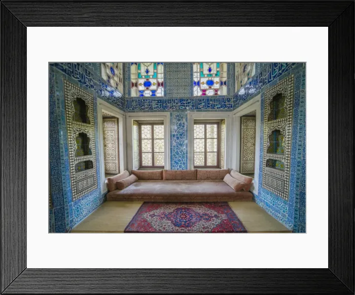 Framed Print : Summerhouse interior at Topkapi Palace, UNESCO World Heritage Site, Istanbul, Turkey Framed Print : Summerhouse interior at Topkapi Palace, UNESCO World Heritage Site, Istanbul, Turkey