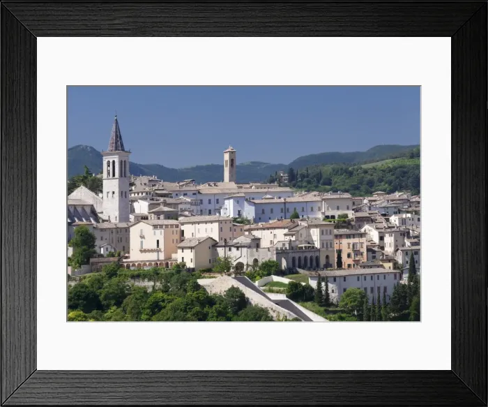 Framed Print : Spoleto with Santa Maria Assunta Cathedral, Spoleto, Perugia District, Umbria, Italy Framed Print : Spoleto with Santa Maria Assunta Cathedral, Spoleto, Perugia District, Umbria, Italy