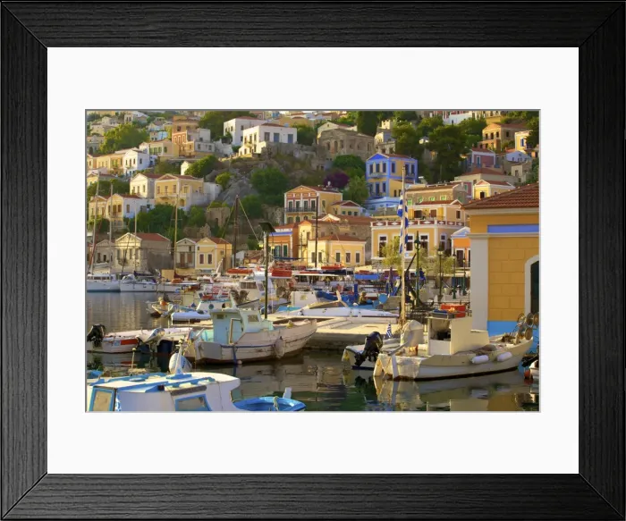 Framed Print : Symi Harbour, Symi, Dodecanese, Greek Islands, Greece, Europe Framed Print : Symi Harbour, Symi, Dodecanese, Greek Islands, Greece, Europe