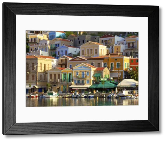 Framed Print : Symi Harbour, Symi, Dodecanese, Greek Islands, Greece, Europe Framed Print : Symi Harbour, Symi, Dodecanese, Greek Islands, Greece, Europe