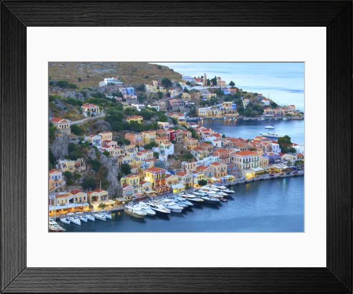 Framed Print : Symi Harbour, Symi, Dodecanese, Greek Islands, Greece, Europe Framed Print : Symi Harbour, Symi, Dodecanese, Greek Islands, Greece, Europe