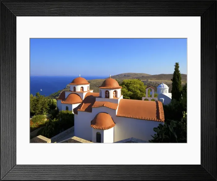 Framed Print : Monastery of Agios Savvas above Pothia, Kalymnos, Dodecanese, Greek Islands, Greece Framed Print : Monastery of Agios Savvas above Pothia, Kalymnos, Dodecanese, Greek Islands, Greece