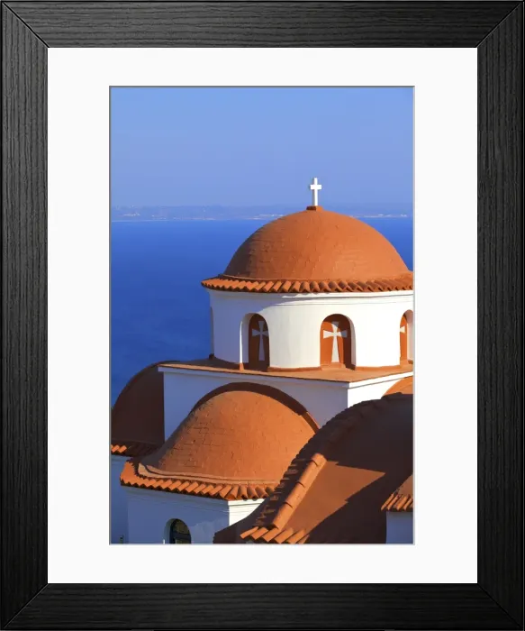 Framed Print : Monastery of Agios Savvas above Pothia, Kalymnos, Dodecanese, Greek Islands, Greece Framed Print : Monastery of Agios Savvas above Pothia, Kalymnos, Dodecanese, Greek Islands, Greece