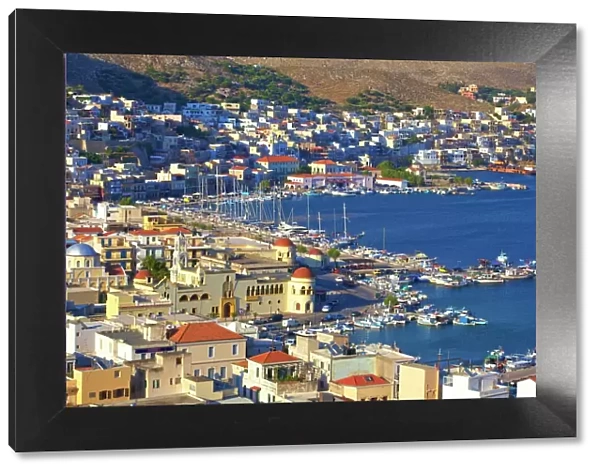 Harbour at Pothia, Kalymnos, Dodecanese, Greek Islands, Greece, Europe