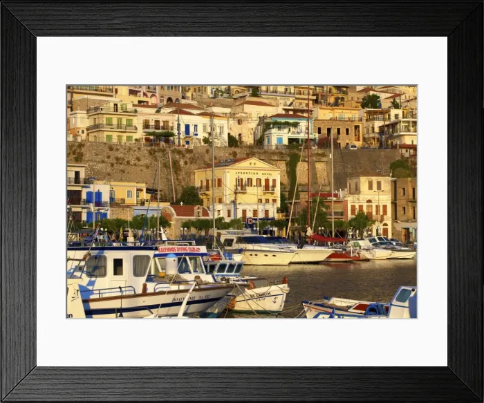 Framed Print : Harbour at Pothia, Kalymnos, Dodecanese, Greek Islands, Greece, Europe Framed Print : Harbour at Pothia, Kalymnos, Dodecanese, Greek Islands, Greece, Europe