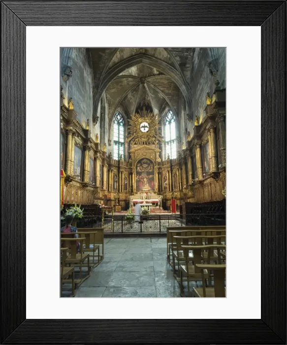 Framed Print : Interior, Saint Pierre Basilica, Avignon, Vaucluse, Provence, France, Europe