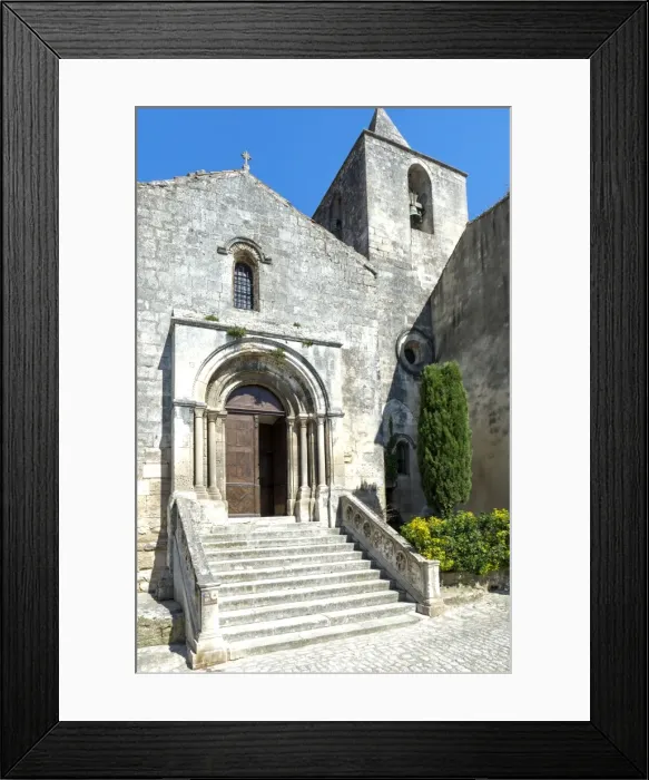 Framed Print : Saint Vincent Church, Medieval village of Les Baux de Provence, Bouches du Rhone Framed Print : Saint Vincent Church, Medieval village of Les Baux de Provence, Bouches du Rhone