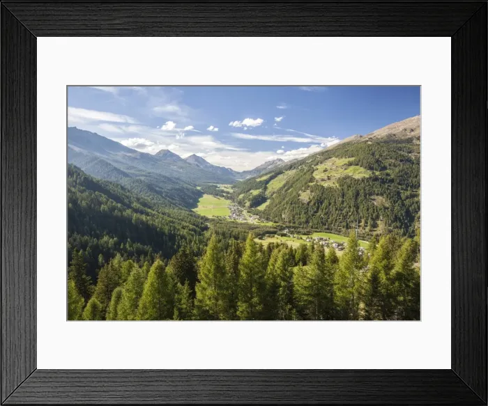 Framed Print : Santa Maria village, Umbrail Pass, Mustair Valley, Canton of Grisons (Graubunden) Framed Print : Santa Maria village, Umbrail Pass, Mustair Valley, Canton of Grisons (Graubunden)